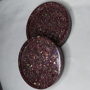 New Handmade Stars and Glitter Coasters